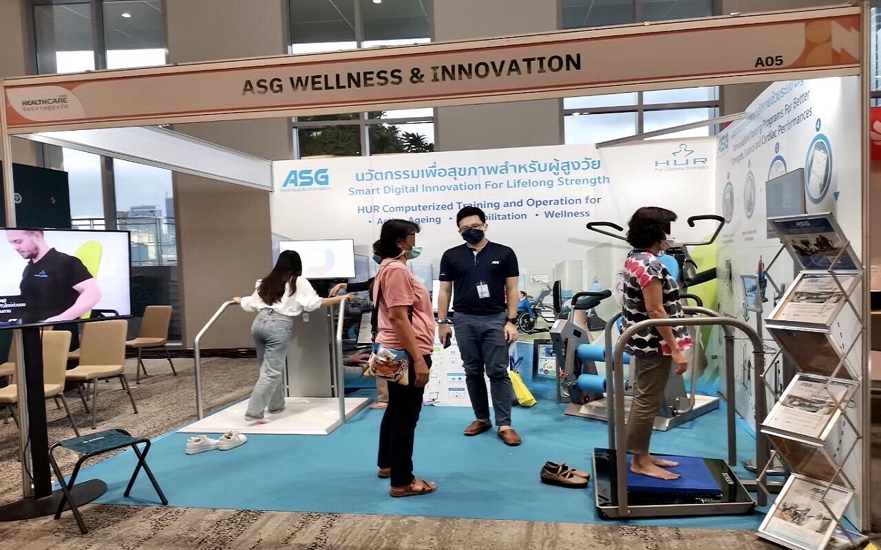 ASG Wellness นวัตกรรมเพื่อสุขภาพสำหรับผู้สูงวัย ได้ร่วมออกบูธแสดงสินค้าในงาน Healthcare 2022 จักรวาล…