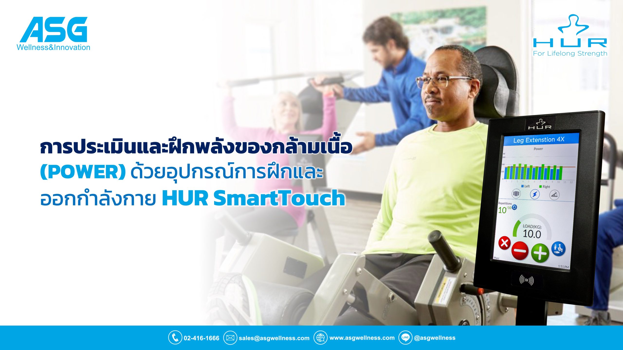 การประเมิน และฝึกพลังของกล้ามเนื้อ (POWER)